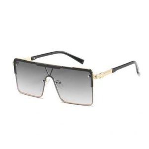 Sunglasses Gray Lenses with Gold and Black Frame